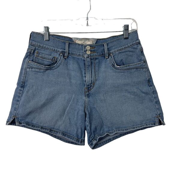 Levi's San Francisco high rise  Denim Shorts Red Tab Size 8 - Picture 1 of 16
